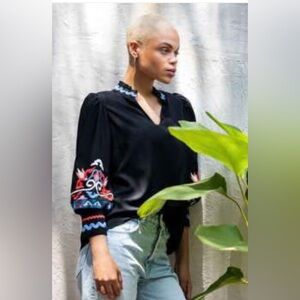 Emily Lovelock 'Hailey' Top Black